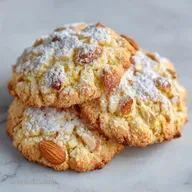 Lemon Cookies with Powdered Sugar: 20 Min