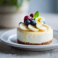 Banana Cream Cheesecake: Silky Dessert with 12 Servings