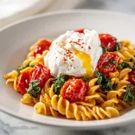 Burst Tomato Burrata Pasta Recipe for 4