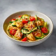 Chicken Zucchini Spaghetti in 35 Minutes