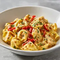 Cowboy Butter Garlic Chicken Tortellini Recipe for 4