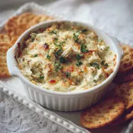 Crab Artichoke Dip: Warm & Cheesy