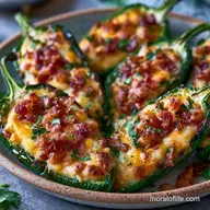 Cream Cheese Stuffed Jalapenos with Bacon