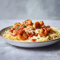 Creamy Mozzarella Shrimp Pasta in 30 Min