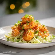 Crispy Bang Bang Shrimp with Napa Cabbage Slaw