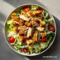 Crispy Chicken Caesar Salad: Shatter Crisp Protein