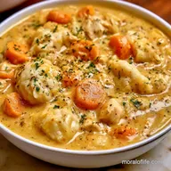 Chicken and Dumplings: Slow-Cooked