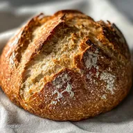 Easy Bread Recipe No Yeast Ready in 30 Min, Rustic Baked