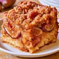 Fresh Fig Cake Crumb Topping: Baked