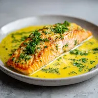 Garlic Butter Salmon with Crispy Skin in 15 Min