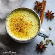 Golden Milk Latte Recipe with Turmeric and Spices in 5 Minutes