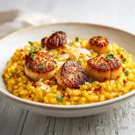 Scallops and Risotto Recipe for 4 Servings