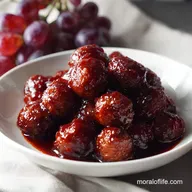 Grape Jelly Meatballs Slow-Cooked Tender
