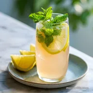 Guava White Tea Lemonade with Fresh Mint for 4 Servings