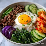 Korean Ground Beef Bowl for 4 Servings