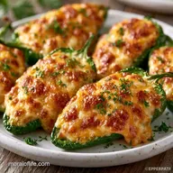 Low Calorie Baked Jalapeno Poppers with Greek Yogurt