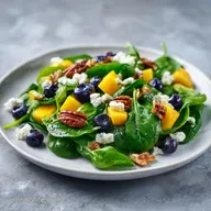 Mango Blueberry Spinach Salad: Fresh and Tangy