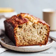 Almond Flour Banana Bread Recipe for 9 Slices