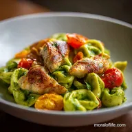 Pesto Chicken Tortellini for 4 Servings