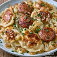 One-Pan Pierogies and Kielbasa: Crispy and Golden