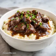Pioneer Woman Beef Tips and Gravy in 110 Minutes for 6 Servings