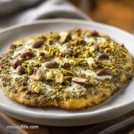 Pistachio Pesto Pizza with Burrata: Italian