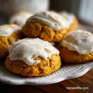 Pumpkin Cookies with Cream Cheese Frosting Ready in 30 Min