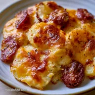 Sausage Potato Casserole: Cheesy and Golden