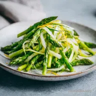 Shaved Asparagus Salad with Lemon Dressing for 4