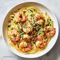 Garlic Shrimp with Zucchini Ribbons in 20 Mins