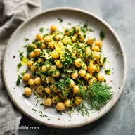 Simple Chickpea Salad with Lemon in 15 Minutes
