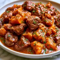 Slow Cooker Sweet Potato Beef Stew