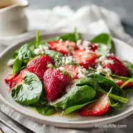 Strawberry Spinach Salad Recipe in 20 Minutes with Feta