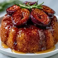 Upside Down Fig Cake with Honey