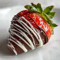 Valentines Chocolate Covered Strawberry: Glossy & Snap Hard