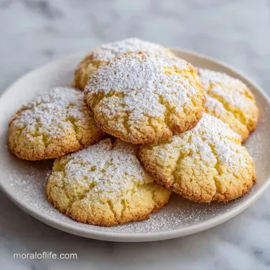 Lemon Cookies with Powdered Sugar: 20 Min Recipe Card