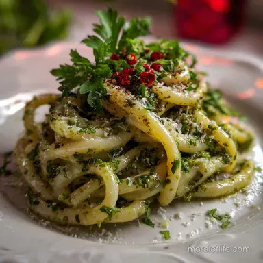 Alfredo and Pesto: Silky, Garlic Kissed Sauce Recipe Card