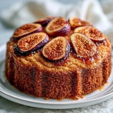Almond Fig Cake for 10 Servings Recipe Card