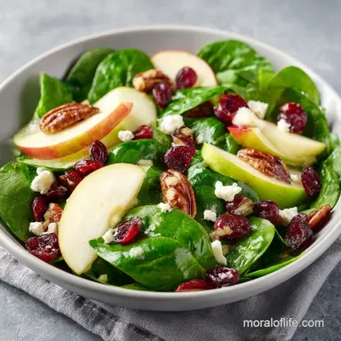 Apple Spinach Salad in 15 Minutes