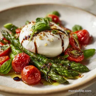Asparagus Tomato Salad with Burrata