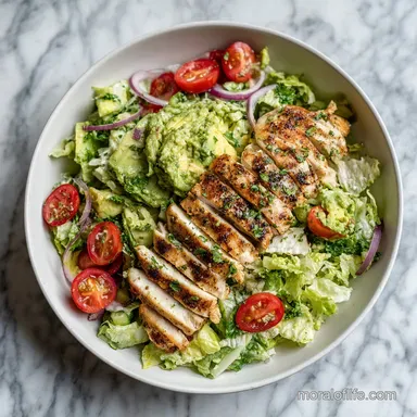 Healthy Avocado Chicken Salad for 4 Recipe Card