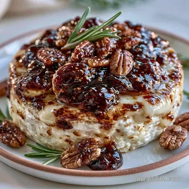Baked Brie with Fig Jam and Pecans Recipe Card