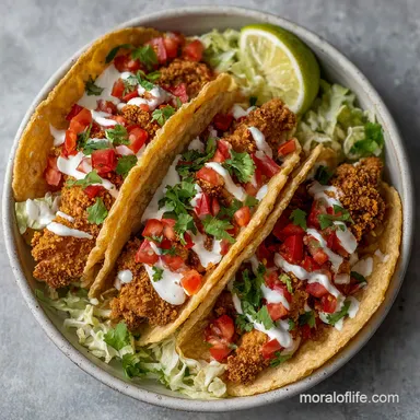 Baked Chicken Tacos with Cheese in 30 Min Recipe Card