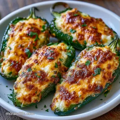 Simple Baked Cream Cheese Poppers for 8 Recipe Card