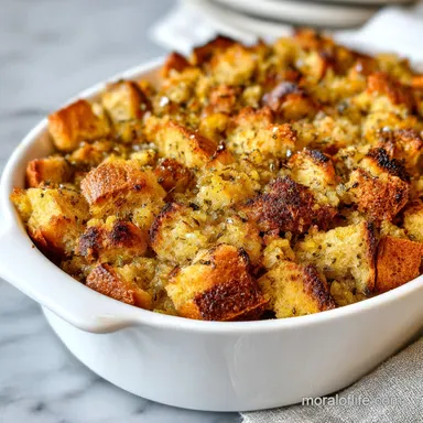 Bread Stuffing: Crispy Top & Velvety Center Recipe Card