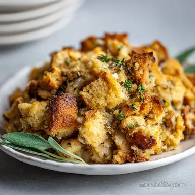 Recipe of Stuffing: Crispy Cornbread Base