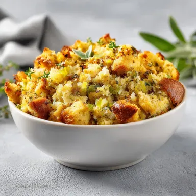 Turkey Dressing Recipe for 10 Servings Recipe Card