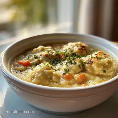 Chicken and Dumplings One-Pot Recipe Recipe Card