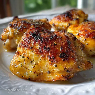 Broiled Chicken Thighs in 22 Minutes