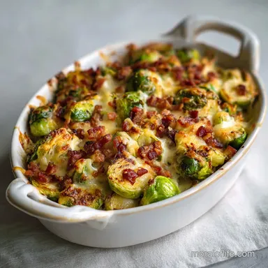 Brussels Sprout Casserole: Crispy Baked in 40 Minutes Recipe Card